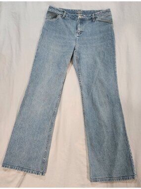 J. Jill Wide Leg Petite Light Wash Casual Denim Blue Jeans/Sz. 10P EUC